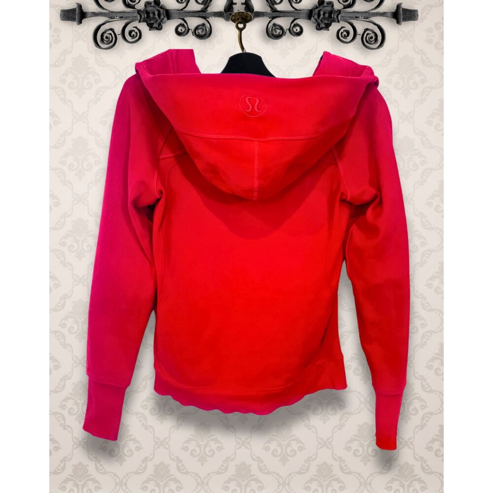 Lululemon 20th Anniversary Special Edition 20Y Scuba Full Zip Hoodie Red Size 6 - Picture 2 of 8